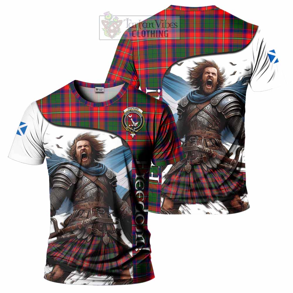 Hopkirk Crest Tartan T-Shirt Inspired by the Freedom of Scottish Warrior