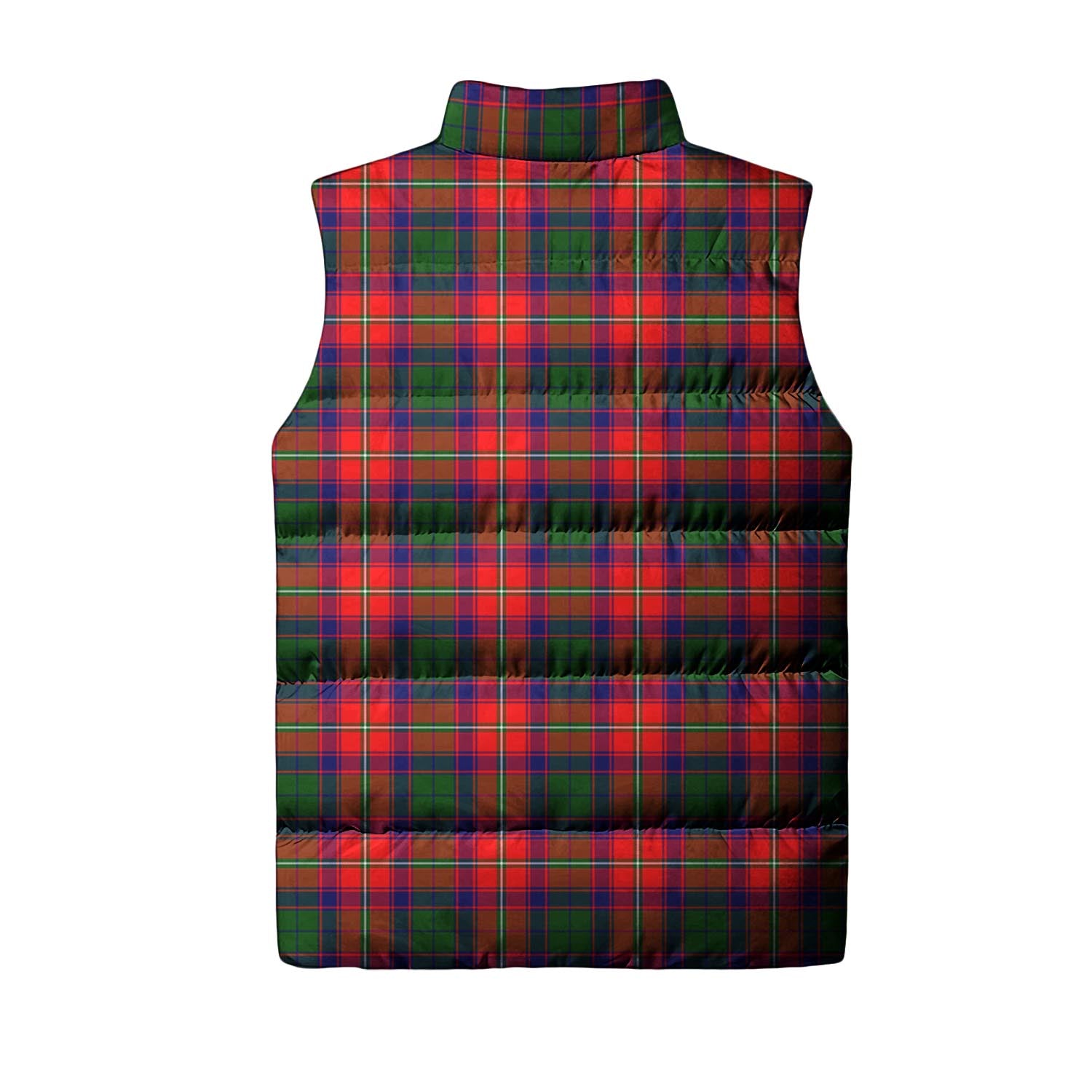 Hopkirk Tartan Sleeveless Puffer Jacket with Family Crest - Tartanvibesclothing