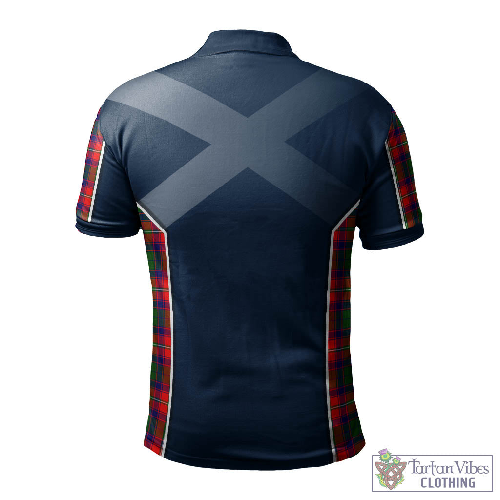 Tartan Vibes Clothing Hopkirk Tartan Men's Polo Shirt with Family Crest and Lion Rampant Vibes Sport Style