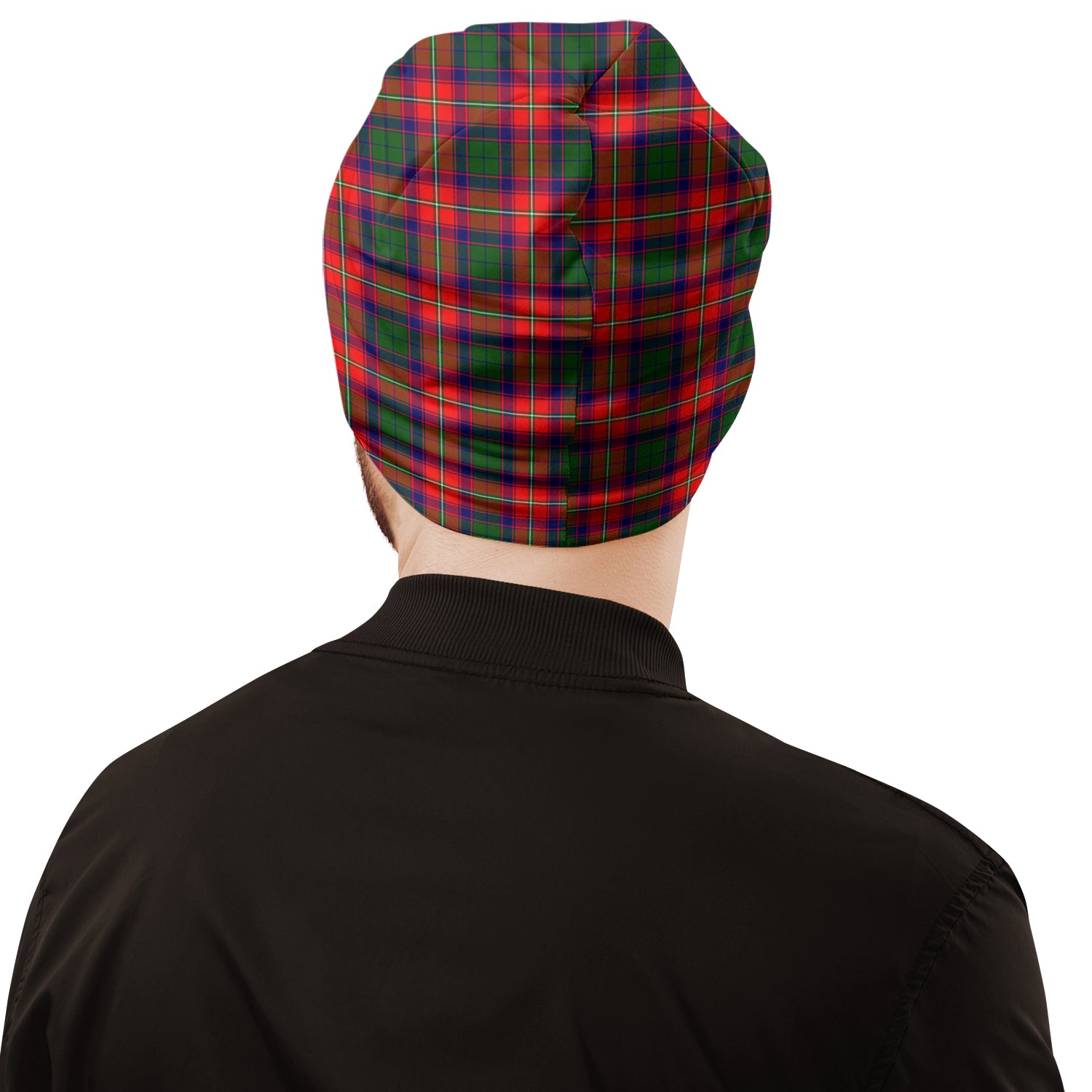 Hopkirk Tartan Beanies Hat with Family Crest - Tartan Vibes Clothing