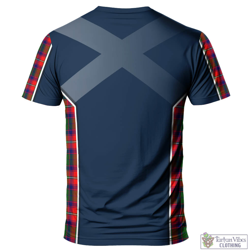 Tartan Vibes Clothing Hopkirk Tartan T-Shirt with Family Crest and Scottish Thistle Vibes Sport Style