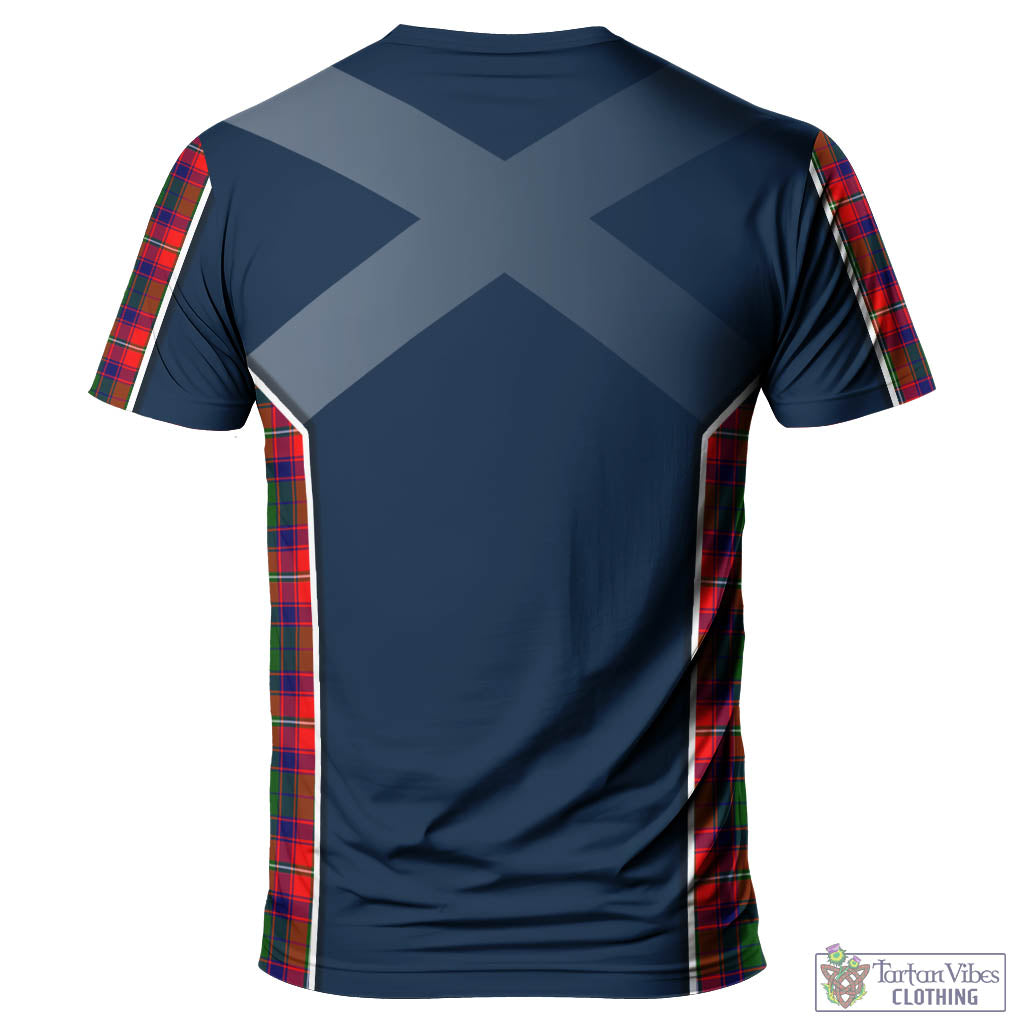 Tartan Vibes Clothing Hopkirk Tartan T-Shirt with Family Crest and Lion Rampant Vibes Sport Style