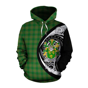 Horan Irish Clan Cotton Hoodie Celtic Circle Style Pullover Hoodie XS - Tartan Vibes Clothing