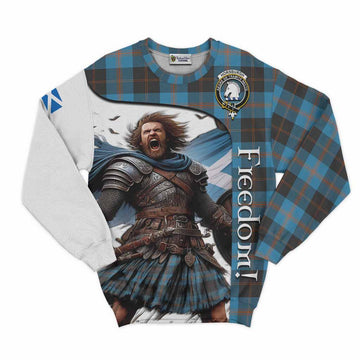 Horsburgh Crest Tartan Sweatshirt Inspired by the Freedom of Scottish Warrior