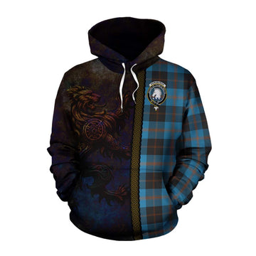Horsburgh Tartan Family Crest Cotton Hoodie Alba Gu Brath Be Brave Lion Ancient Style Pullover Hoodie XS - Tartan Vibes Clothing