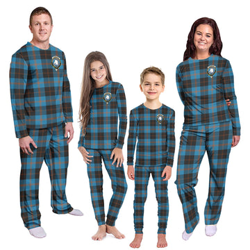 Horsburgh Tartan Pajamas Family Set with Family Crest