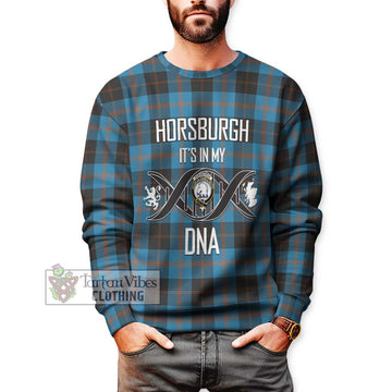 Horsburgh Tartan Sweatshirt with Family Crest DNA In Me Style