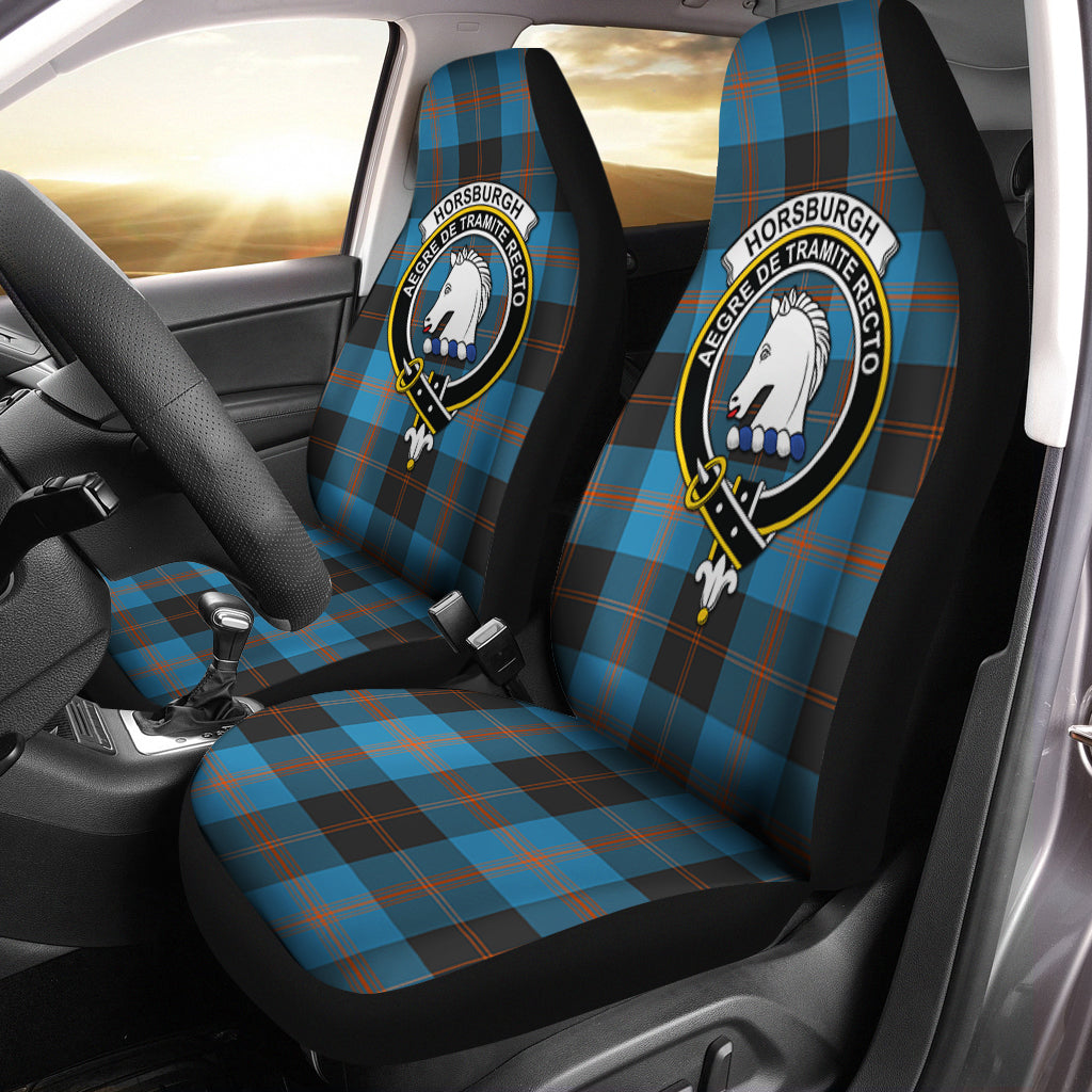 Horsburgh Tartan Car Seat Cover with Family Crest One Size - Tartanvibesclothing