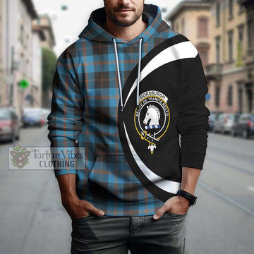 Horsburgh Tartan Hoodie with Family Crest Circle Style