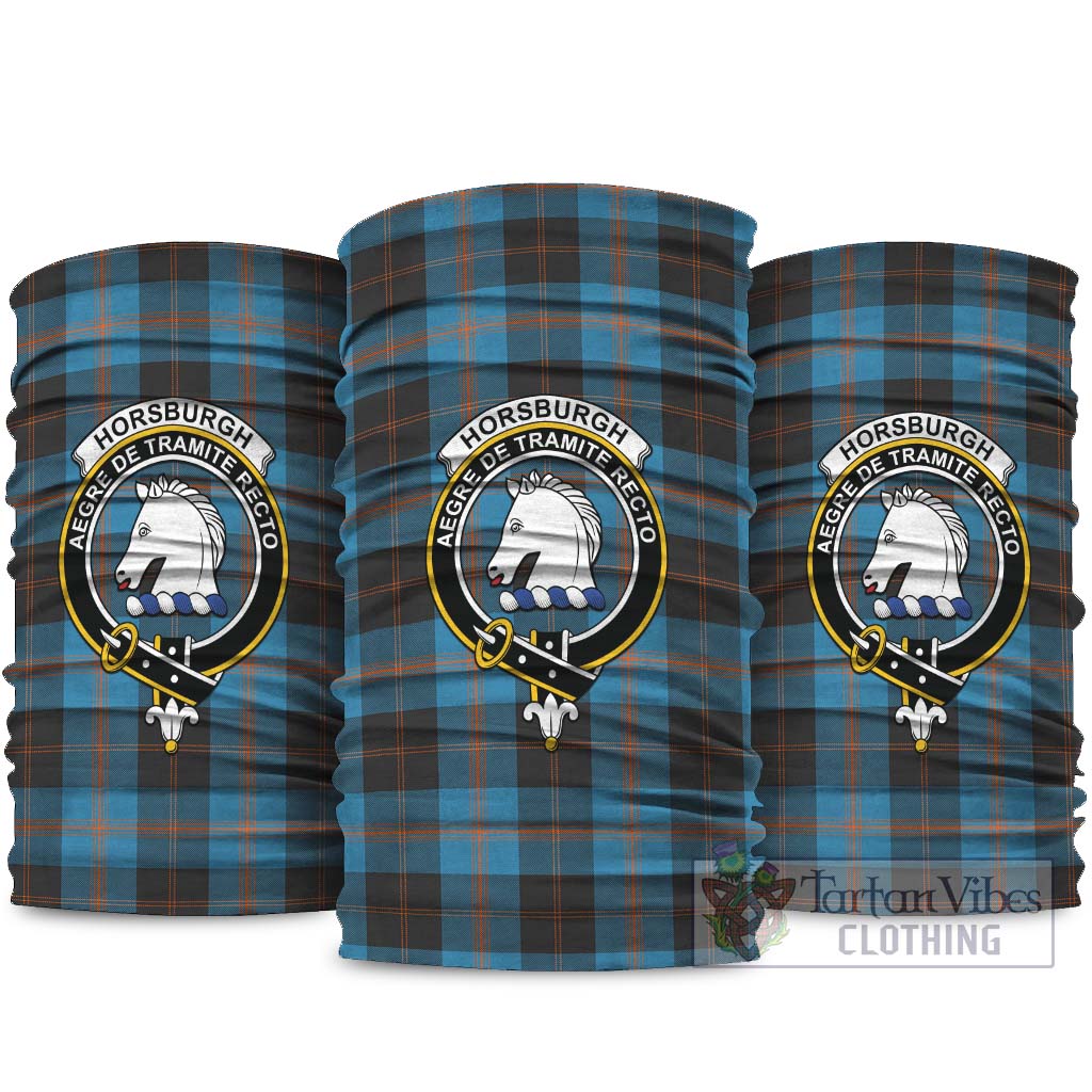 Horsburgh Tartan Neck Gaiters, Tartan Bandanas, Tartan Head Band with Family Crest