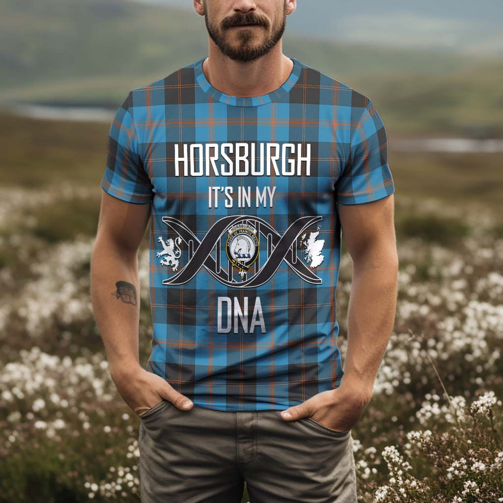 Horsburgh Tartan T-Shirt with Family Crest DNA In Me Style Kid's Shirt - Tartan Vibes Clothing