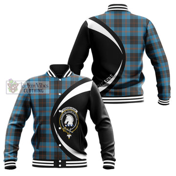 Horsburgh Tartan Baseball Jacket with Family Crest Circle Style