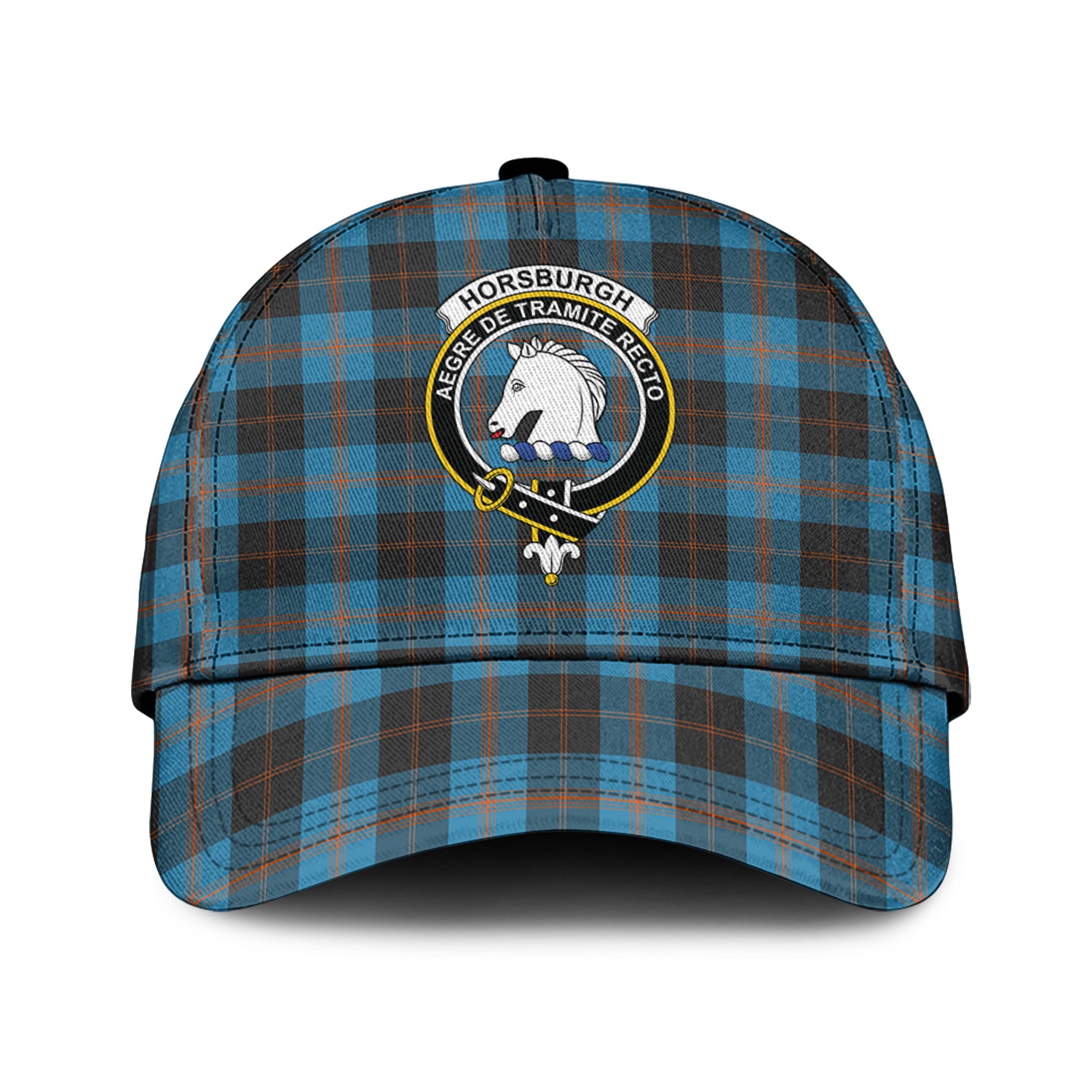 Horsburgh Tartan Classic Cap with Family Crest Classic Cap Universal Fit - Tartan Vibes Clothing