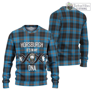 Horsburgh Tartan Ugly Sweater with Family Crest DNA In Me Style