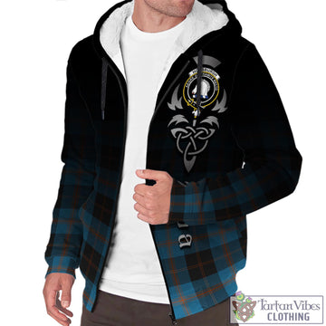 Horsburgh Tartan Sherpa Hoodie Featuring Alba Gu Brath Family Crest Celtic Inspired