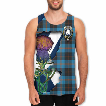 Horsburgh Tartan Family Crest Men's Tank Top Scottish Thistle Celtic Inspired Men - Tartan Vibes Clothing