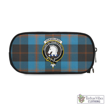 Horsburgh Tartan Pen and Pencil Case with Family Crest