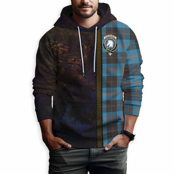 Horsburgh Tartan Family Crest Hoodie Alba Gu Brath Be Brave Lion Ancient Style Pullover Hoodie - Tartan Vibes Clothing