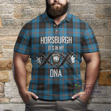 Horsburgh Tartan Polo Shirt with Family Crest DNA In Me Style