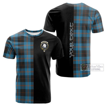 Horsburgh Tartan Cotton T-shirt with Family Crest and Half Of Me Style