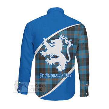 Horsburgh Family Crest Tartan Long Sleeve Button Shirt Celebrate Saint Andrew's Day in Style