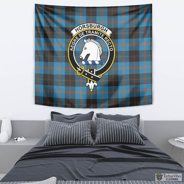 Horsburgh Tartan Tapestry Wall Hanging and Home Decor for Room with Family Crest