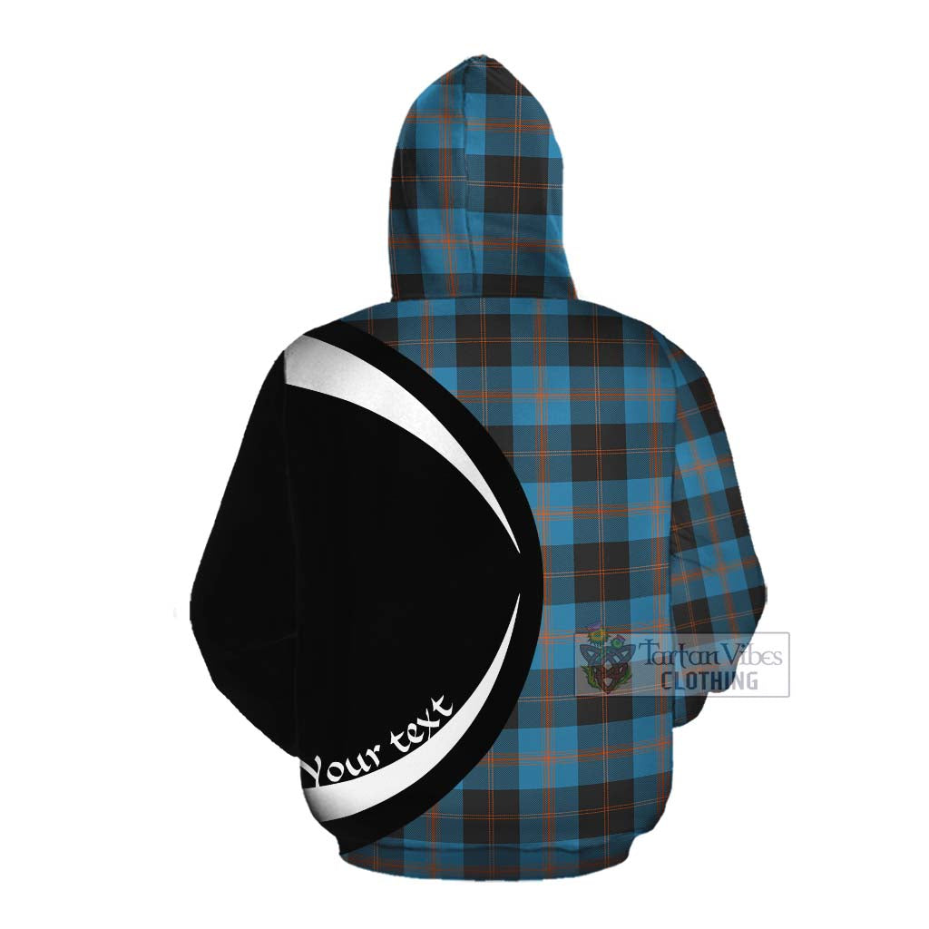 Tartan Vibes Clothing Horsburgh Tartan Cotton Hoodie with Family Crest Circle Style