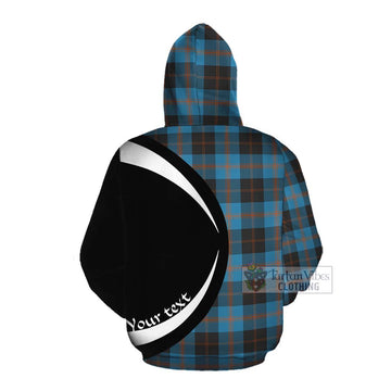 Horsburgh Tartan Cotton Hoodie with Family Crest Circle Style