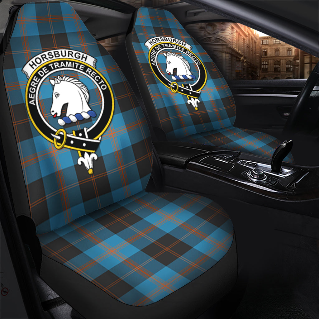 Horsburgh Tartan Car Seat Cover with Family Crest - Tartanvibesclothing