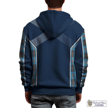 Horsburgh Tartan Hoodie with Family Crest and Scottish Thistle Vibes Sport Style