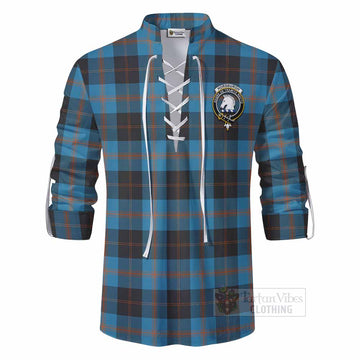 Horsburgh Tartan Ghillie Kilt Shirt with Family Crest DNA In Me Style