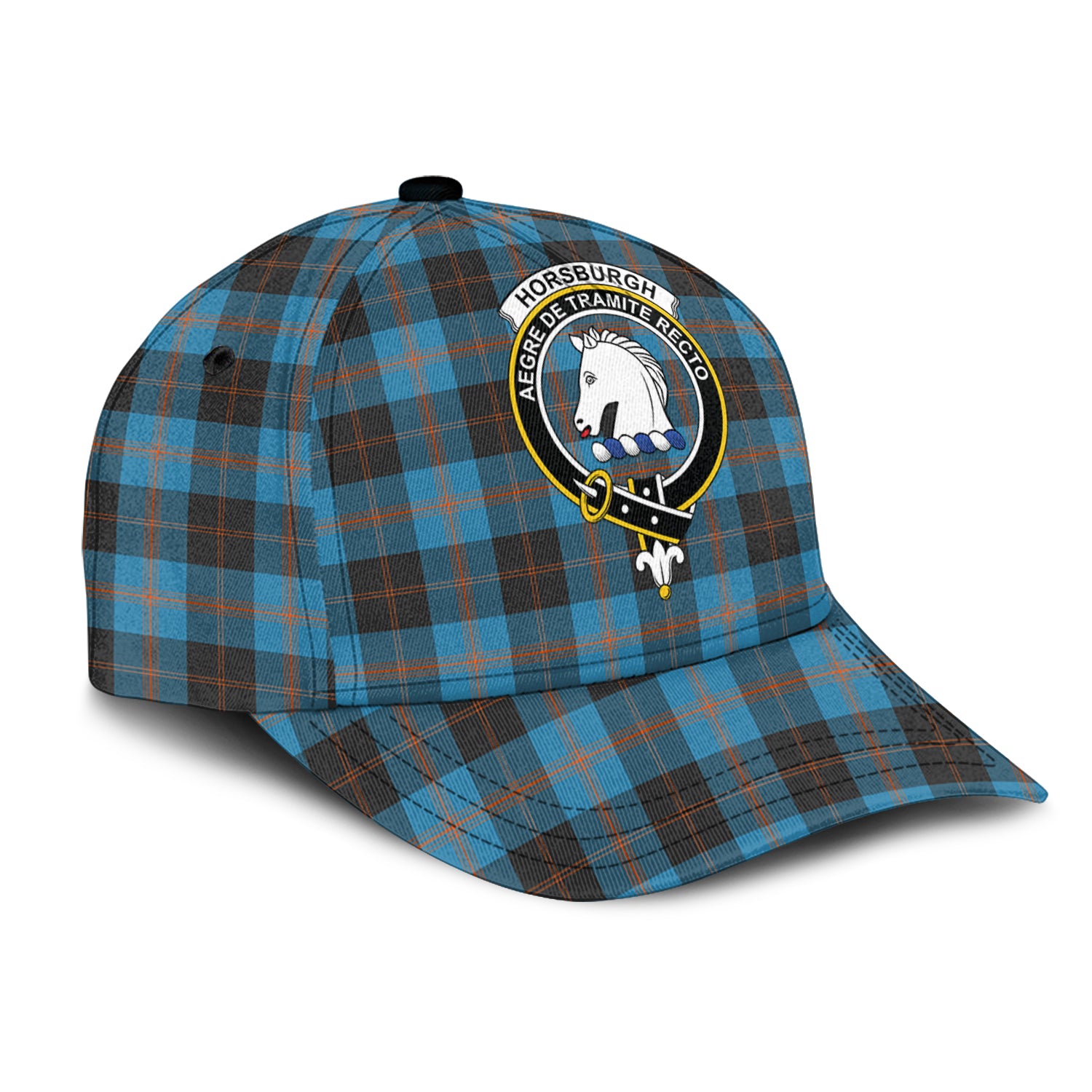 Horsburgh Tartan Classic Cap with Family Crest - Tartan Vibes Clothing