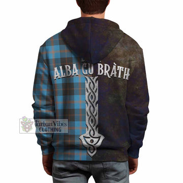 Horsburgh Tartan Family Crest Hoodie Alba Gu Brath Be Brave Lion Ancient Style - Tartan Vibes Clothing