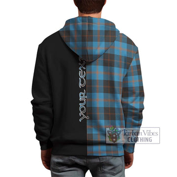 Horsburgh Tartan Hoodie with Family Crest and Half Of Me Style