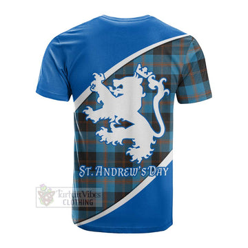 Horsburgh Family Crest Tartan Cotton T-shirt Celebrate Saint Andrew's Day in Style