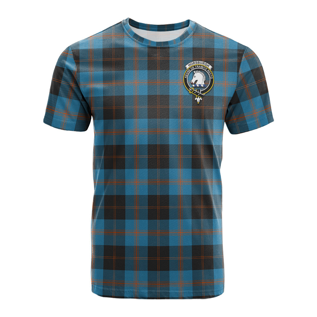 Horsburgh Tartan T-Shirt with Family Crest - Tartan Vibes Clothing