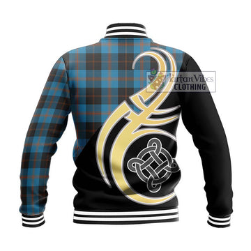 Horsburgh Tartan Baseball Jacket with Family Crest and Celtic Symbol Style