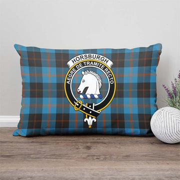 Horsburgh Tartan Pillow Cover with Family Crest