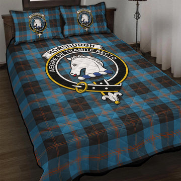 Horsburgh Tartan Quilt Bed Set with Family Crest