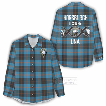 Horsburgh Tartan Women's Casual Shirt with Family Crest DNA In Me Style