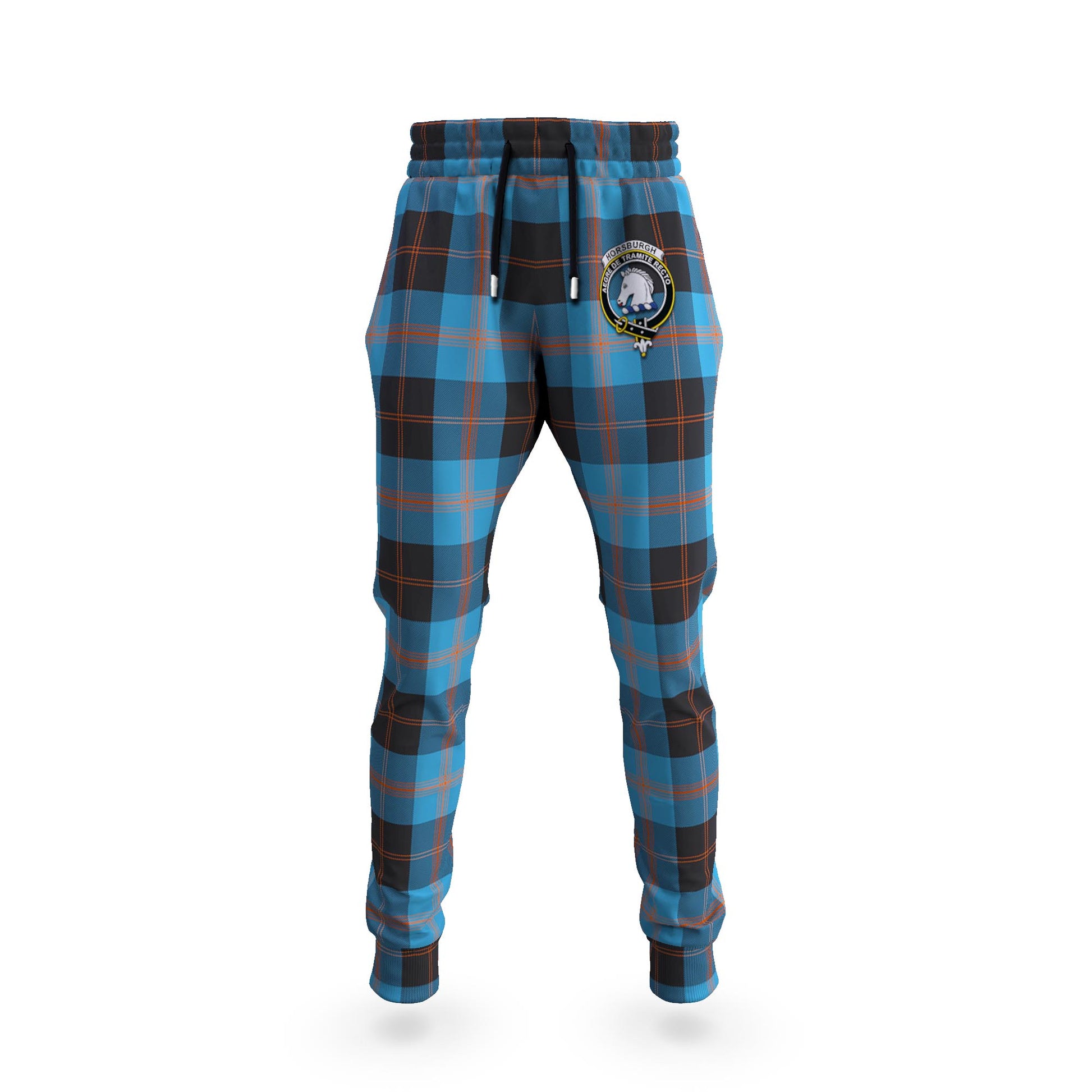 Horsburgh Tartan Joggers Pants with Family Crest 5XL - Tartan Vibes Clothing