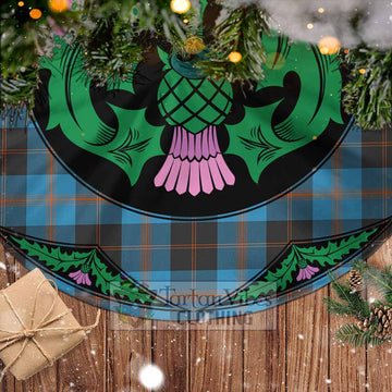 Horsburgh Tartan Christmas Tree Skirt Scottish Thistle Style