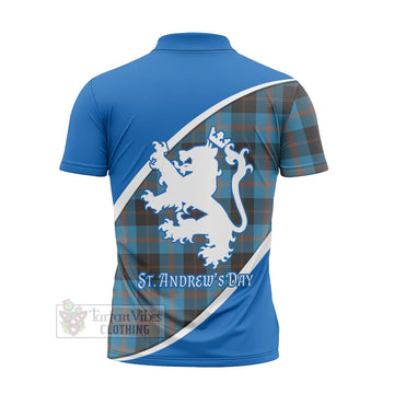 Horsburgh Family Crest Tartan Zipper Polo Shirt Celebrate Saint Andrew's Day in Style