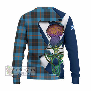 Horsburgh Tartan Family Crest Knitted Sweater Scottish Thistle Celtic Inspired - Tartan Vibes Clothing