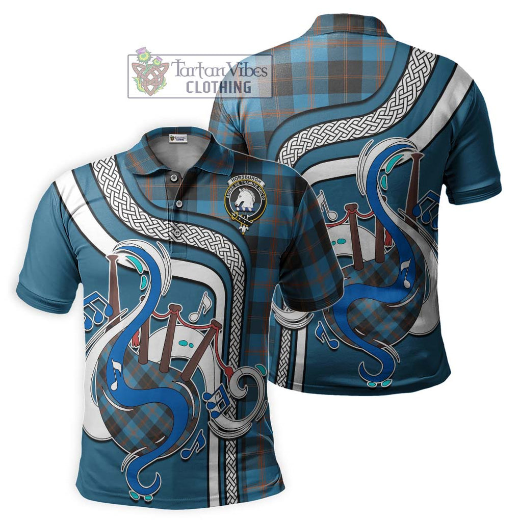 Tartan Vibes Clothing Horsburgh Tartan Polo Shirt with Epic Bagpipe Style