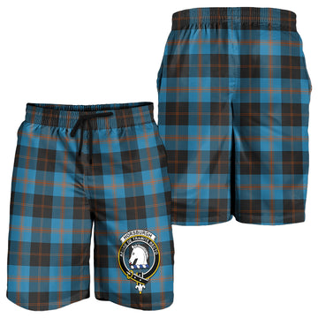 Horsburgh Tartan Mens Shorts with Family Crest