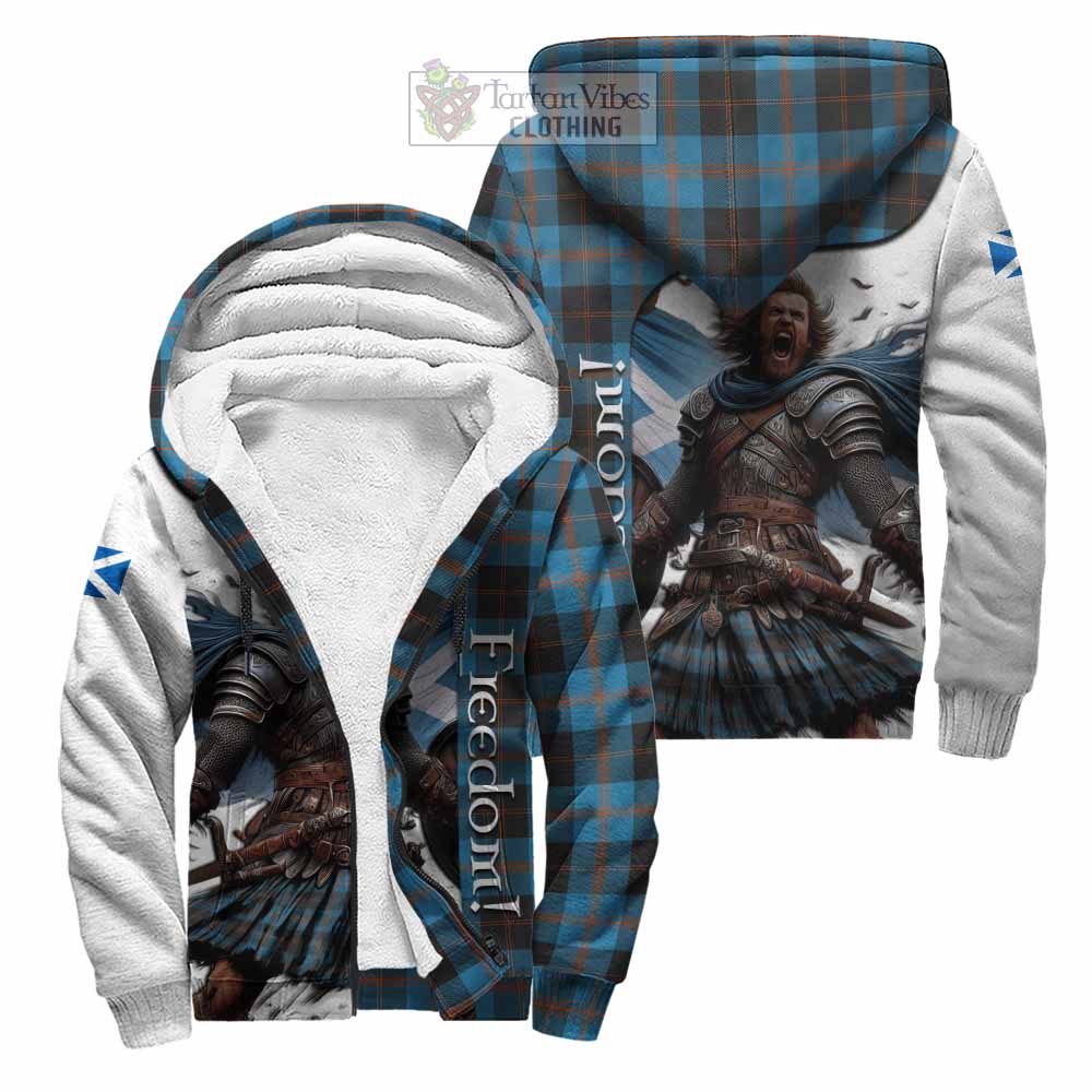 Tartan Vibes Clothing Horsburgh Crest Tartan Sherpa Hoodie Inspired by the Freedom of Scottish Warrior