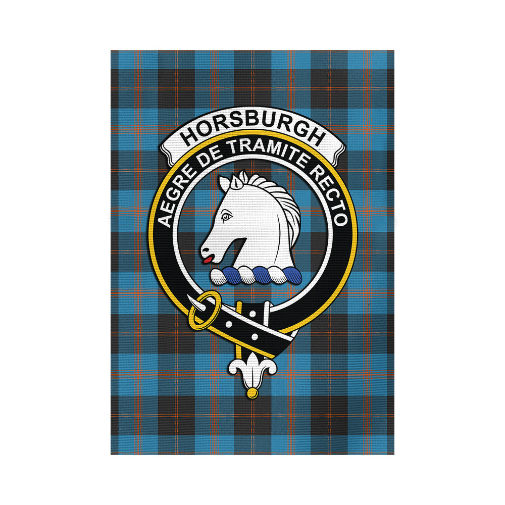 Horsburgh Tartan Flag with Family Crest - Tartan Vibes Clothing