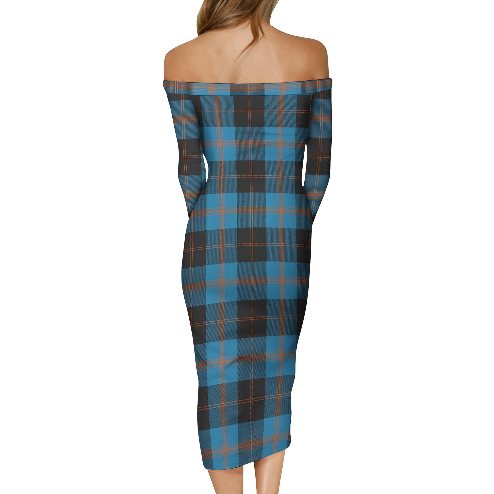 Horsburgh Tartan Off Shoulder Lady Dress - Tartanvibesclothing