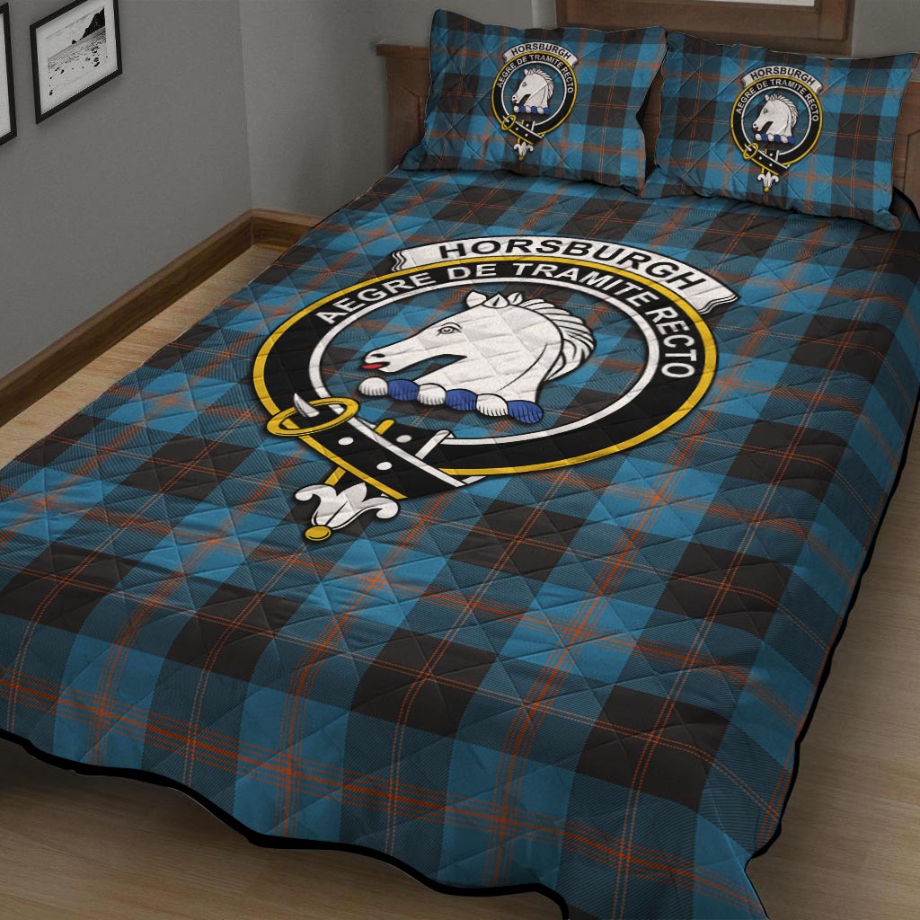 Horsburgh Tartan Quilt Bed Set with Family Crest - Tartan Vibes Clothing